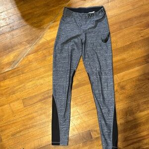 Nike Pro Leggings Blue and Black Size Extra Small Spandex